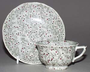 Toy Cup and Saucer c1840